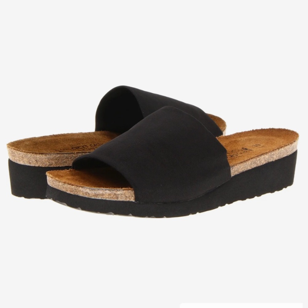NEW Naot Alana Black Slide Sandal 39 8